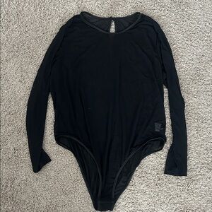 SHEIN Black Long Sleeve Kids Bodysuit